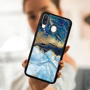 MY ART Ochranný kryt Samsung Galaxy A40 BLUE MARBLE (141)