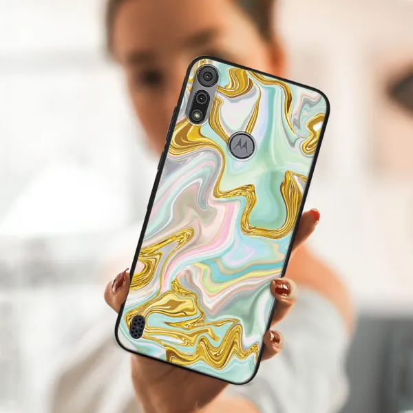 MY ART Silikónový kryt Motorola Moto E6s NEON (041)