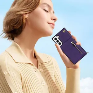 BAG Puzdro so šnúrkou Samsung Galaxy S22 5G fialové