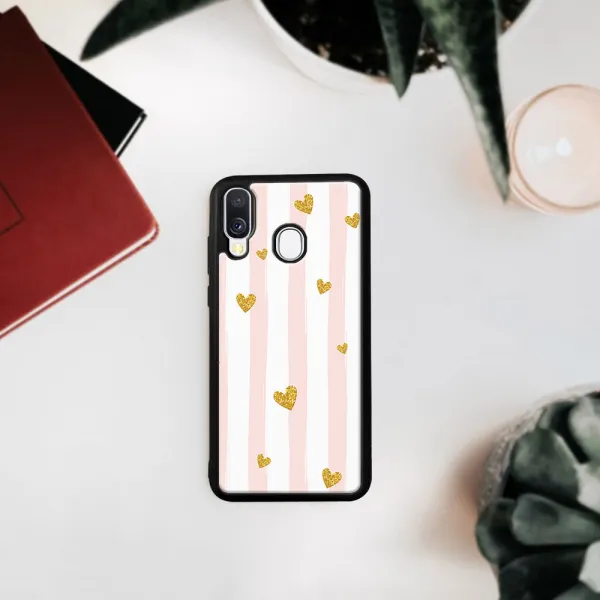 MY ART Ochranný kryt Samsung Galaxy A40 HEARTS (006)