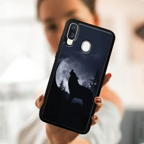 MY ART Ochranný kryt Samsung Galaxy A40 WOLF (247)