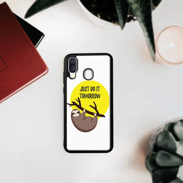 MY ART Ochranný kryt Samsung Galaxy A40 SLOTH (188)