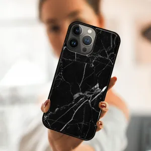MY ART Silikónový kryt Apple iPhone 13 Pro BLACK MARBLE (142)