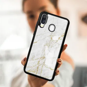 MY ART Ochranný kryt Samsung Galaxy A40 WHITE STONE (011)