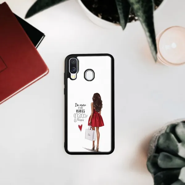 MY ART Ochranný kryt Samsung Galaxy A40 RED DRESS (137)