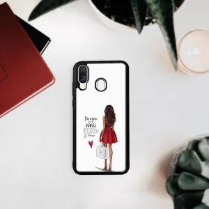 MY ART Ochranný kryt Samsung Galaxy A40 RED DRESS (137)
