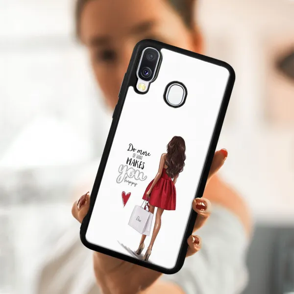 MY ART Ochranný kryt Samsung Galaxy A40 RED DRESS (137)