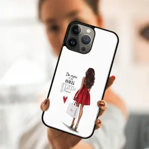 MY ART Silikónový kryt Apple iPhone 13 Pro Max RED DRESS (137)