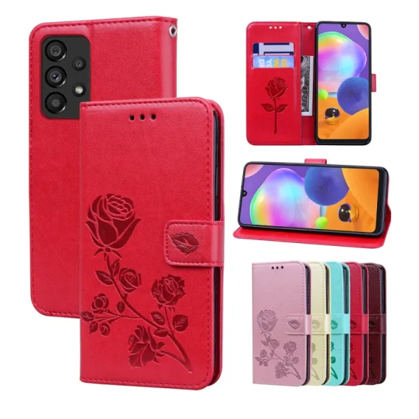 ART Peňaženkový kryt Samsung Galaxy A53 5G ROSE červený