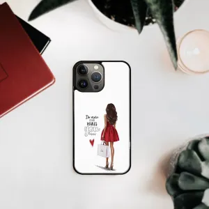 MY ART Silikónový kryt Apple iPhone 13 Pro Max RED DRESS (137)