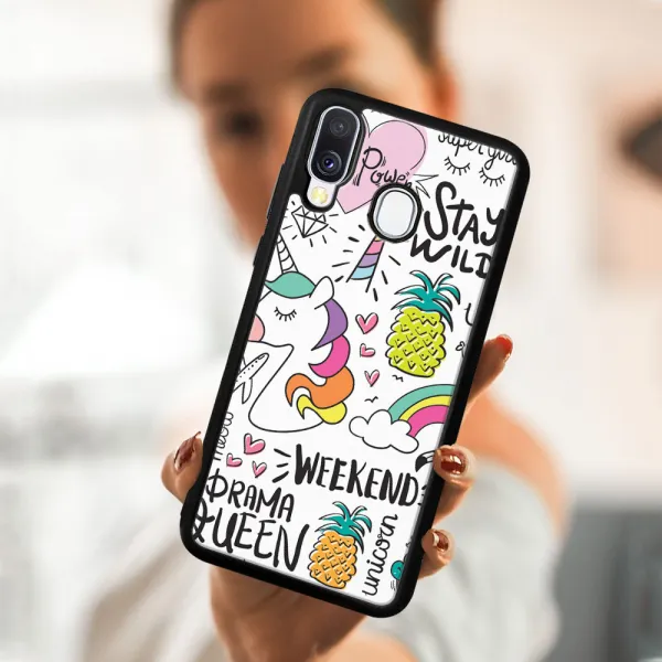 MY ART Ochranný kryt Samsung Galaxy A40 UNICORN (063)