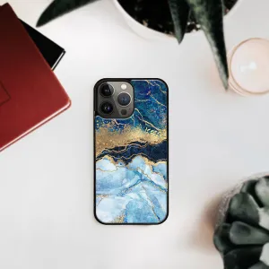 MY ART Silikónový kryt Apple iPhone 13 Pro Max BLUE MARBLE (141)