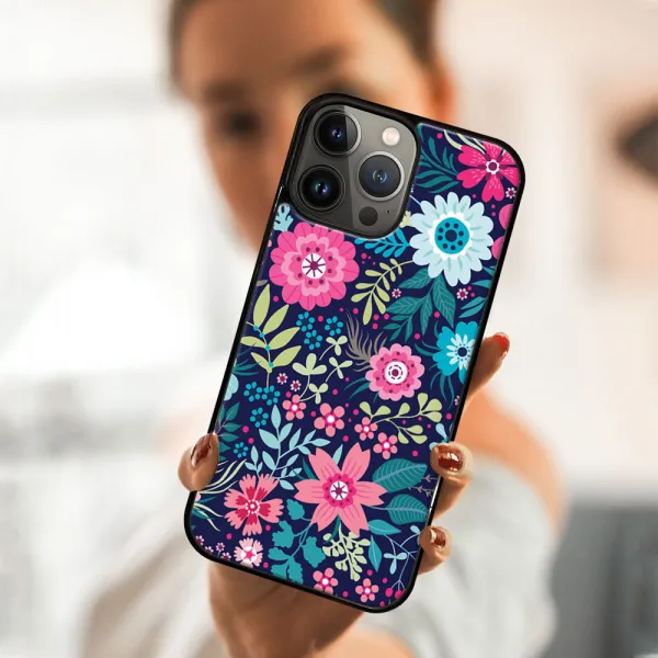 MY ART Silikónový kryt Apple iPhone 13 Pro FLORA (038)