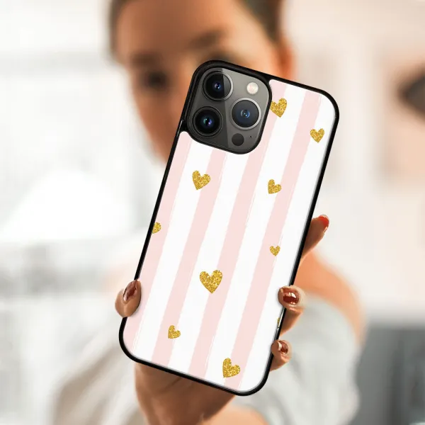 MY ART Silikónový kryt Apple iPhone 13 Pro Max HEARTS (006)