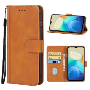 SMOOTH Peňaženkové puzdro Vivo Y76 5G hnedé