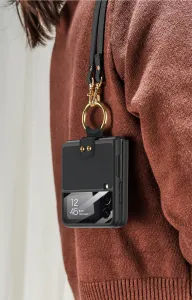 GKK LANYARD Kryt s remienkom Samsung Galaxy Z Flip 3 5G šedý