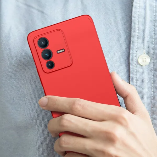 360° Ochranný kryt Vivo V23 5G červený