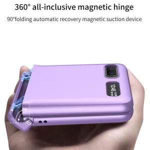 GKK MAGNETIC Plastový obal Samsung Galaxy Z Flip fialový