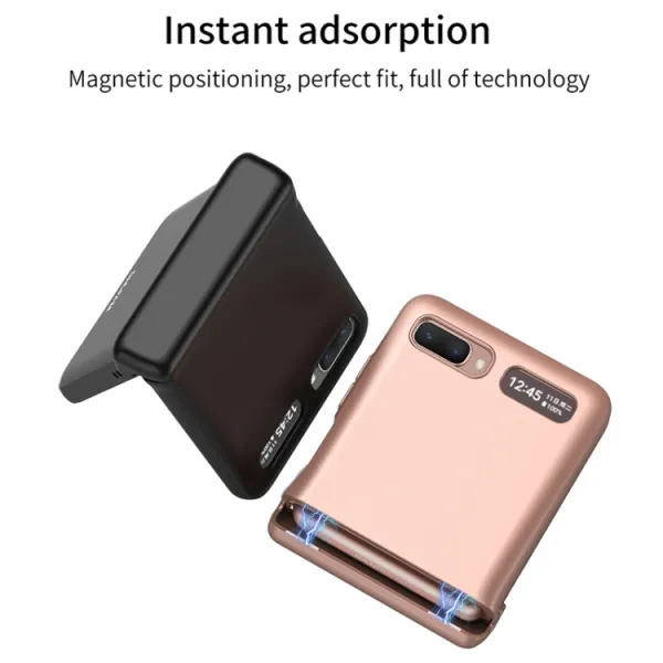 GKK MAGNETIC Plastový obal Samsung Galaxy Z Flip fialový
