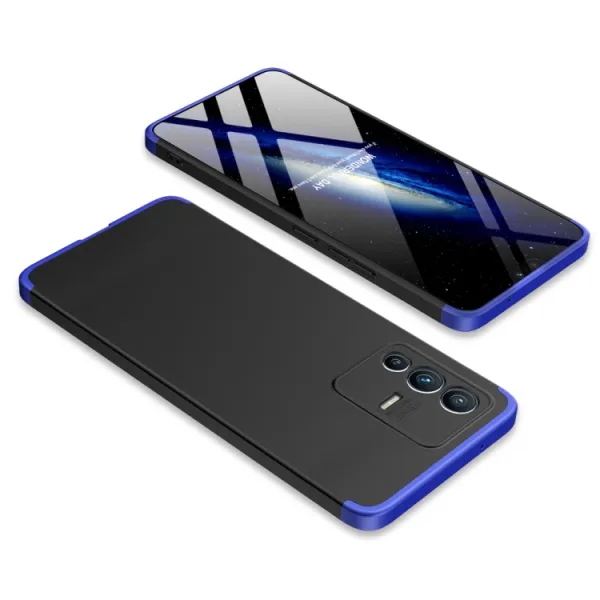 360° Ochranný kryt Vivo V23 5G čierny-modrý