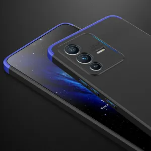 360° Ochranný kryt Vivo V23 5G čierny-modrý