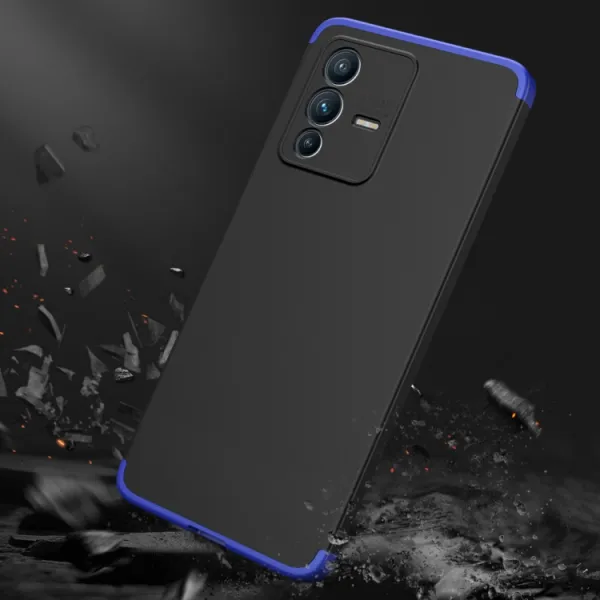 360° Ochranný kryt Vivo V23 5G čierny-modrý