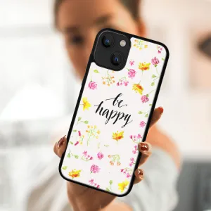 MY ART Silikónový kryt Apple iPhone 13 BE HAPPY (019)