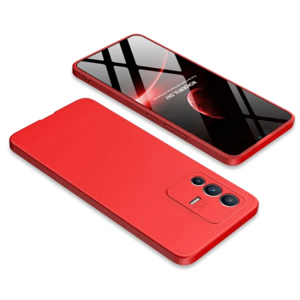 360° Ochranný kryt Vivo V23 5G červený