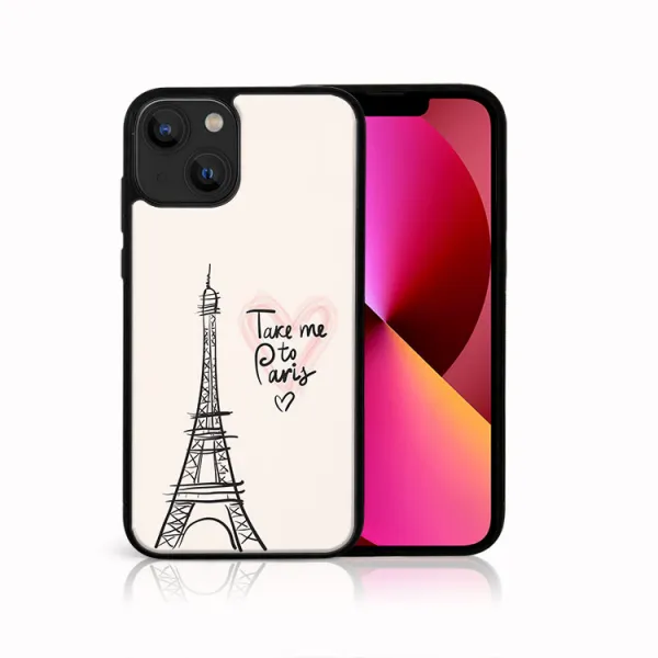 MY ART Silikónový kryt Apple iPhone 13 PARIS (057)