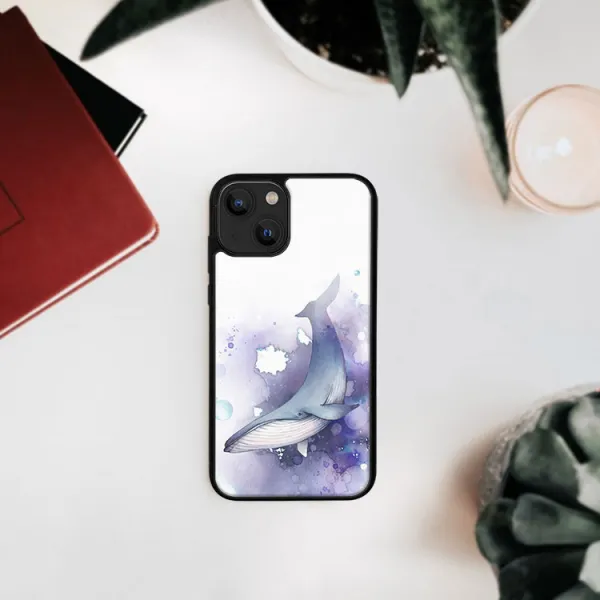 MY ART Silikónový kryt Apple iPhone 13 WHALE (242)