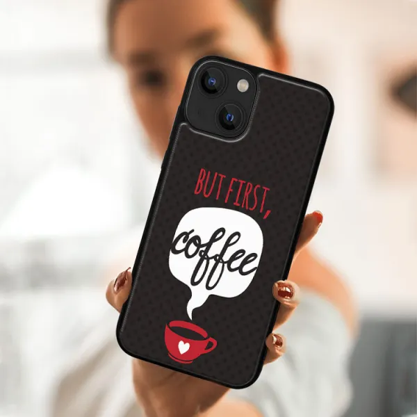 MY ART Silikónový kryt Apple iPhone 13 COFFEE (056)