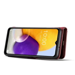 DG.MING Peňaženkový obal 2v1 Samsung Galaxy A13 červený