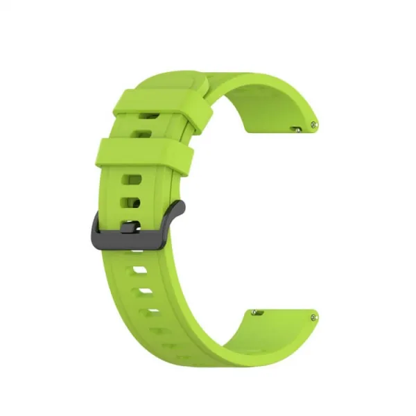 RUBBER Univerzálny remienok na hodinky - šírka 22mm limetkovo zelený
