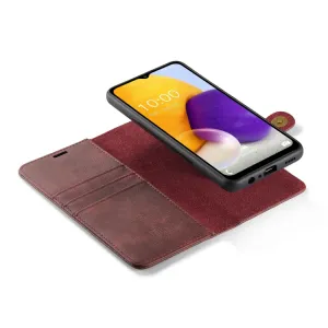 DG.MING Peňaženkový obal 2v1 Samsung Galaxy A13 červený