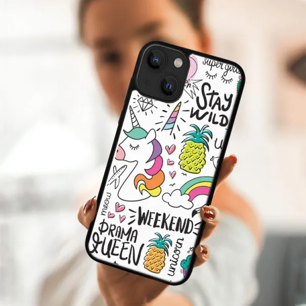 MY ART Silikónový kryt Apple iPhone 13 UNICORN (063)
