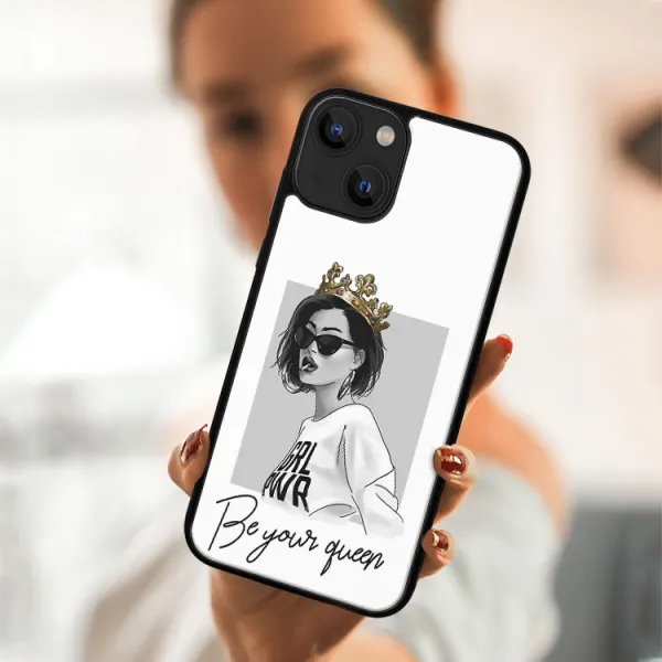 MY ART Silikónový kryt Apple iPhone 13 QUEEN (139)