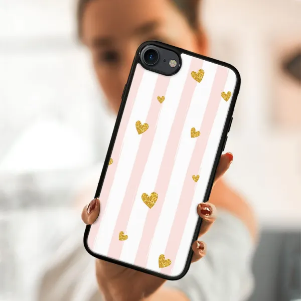MY ART Ochranný kryt Apple iPhone SE 2022 / 2020 / 7 / 8 HEARTS (006)