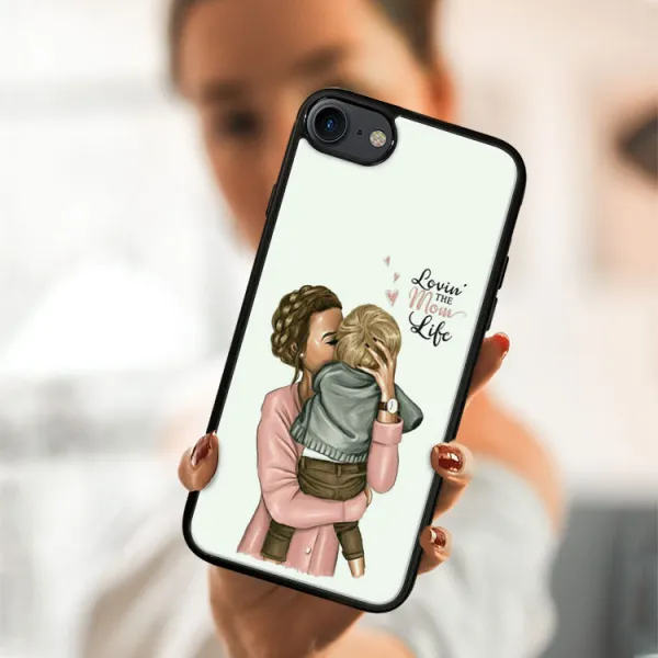 MY ART Ochranný kryt Apple iPhone SE 2022 / 2020 / 7 / 8 MOM LIFE (118)