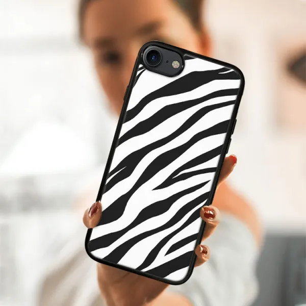 MY ART Ochranný kryt Apple iPhone SE 2022 / 2020 / 7 / 8 ZEBRA (049)
