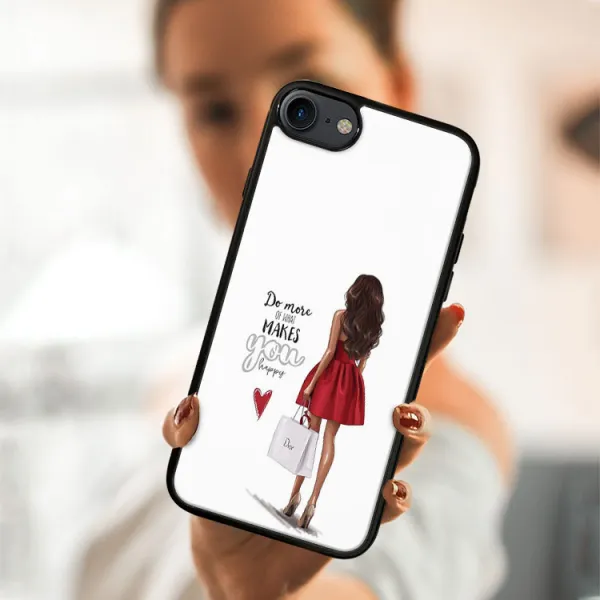MY ART Ochranný kryt Apple iPhone SE 2022 / 2020 / 7 / 8 RED DRESS (137)
