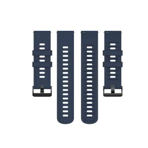 RUBBER Univerzálny remienok na hodinky - šírka 22mm tmavomodrý