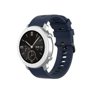 RUBBER Univerzálny remienok na hodinky - šírka 22mm tmavomodrý
