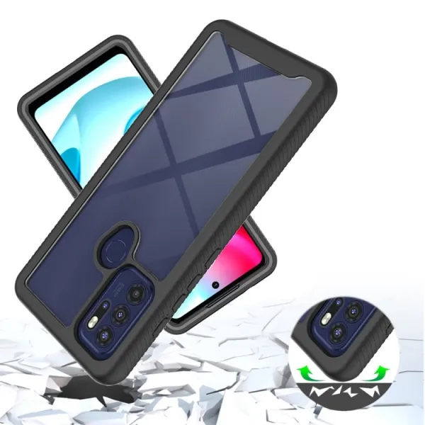 DUAL Obojstranný kryt s fóliou Motorola Moto G60s ružový