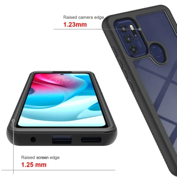 DUAL Obojstranný kryt s fóliou Motorola Moto G60s ružový