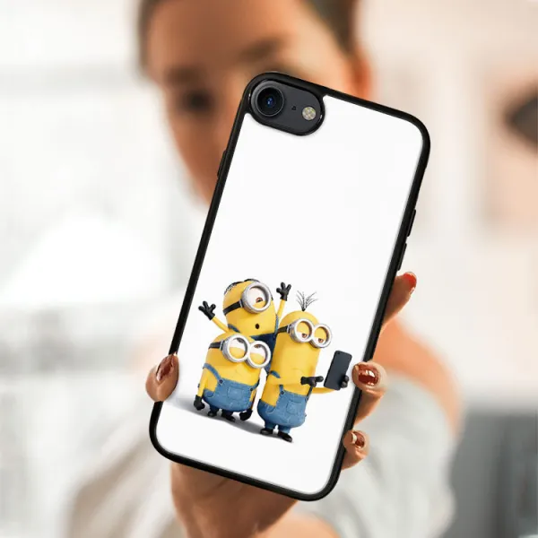 MY ART Ochranný kryt Apple iPhone SE 2022 / 2020 / 7 / 8 MINIONS SELFIE (022)