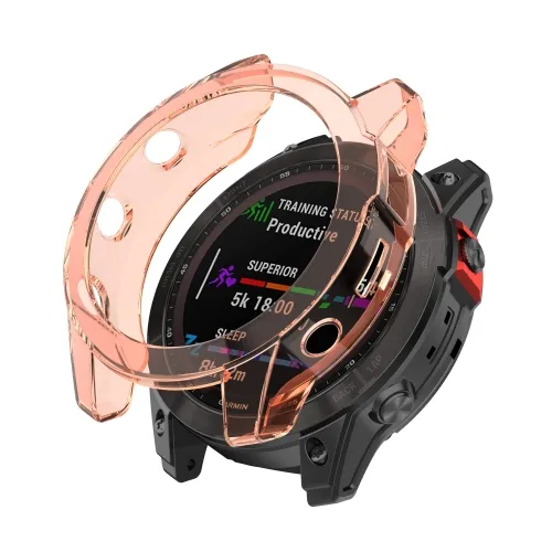 TPU Ochranný obal Garmin Fenix 7X oranžový