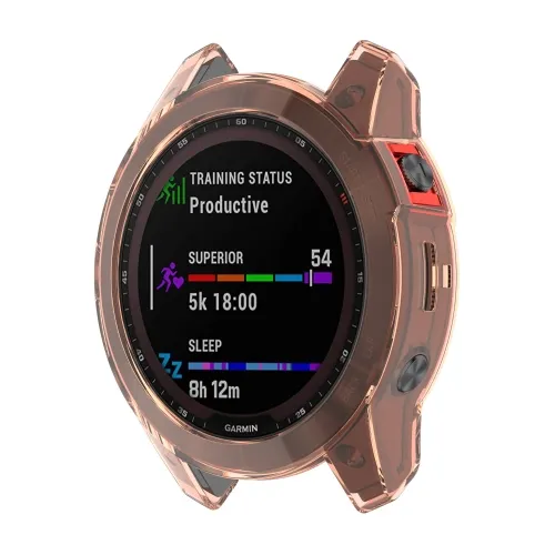 TPU Ochranný obal Garmin Fenix 7 oranžový