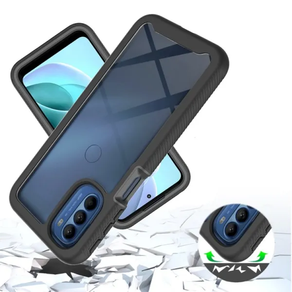 DUAL Obojstranný kryt s fóliou Motorola Moto G71 5G ružový