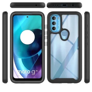 DUAL Obojstranný kryt s fóliou Motorola Moto G71 5G ružový