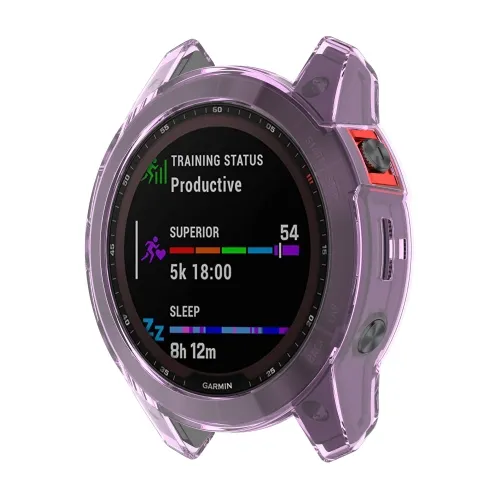 TPU Ochranný obal Garmin Fenix 7 fialový